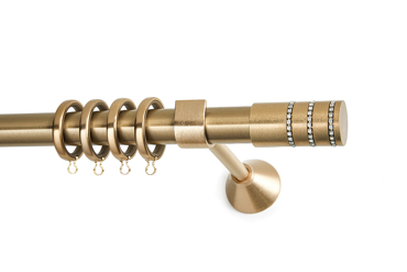 Anartisi Κουρτινόξυλο Χρυσό Φ25 RIGOTO STRASS Oro Mat